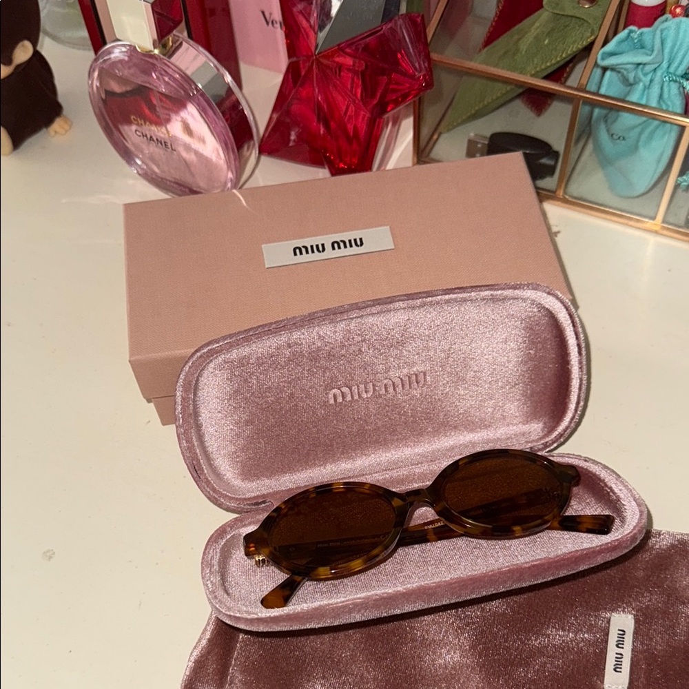 COPY - Miu Miu Brown Sunglasses with Elegant Design